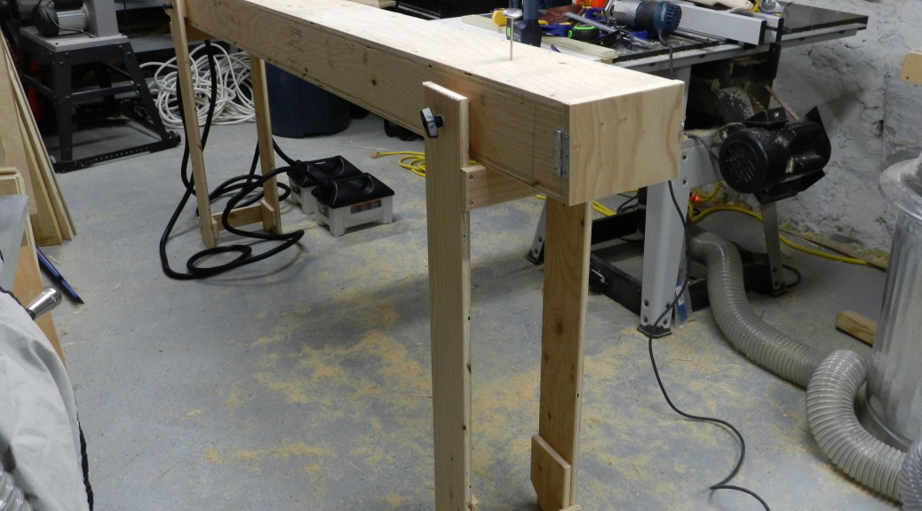 Completed 8' long steam box. Note the reinforced legs that open to the correct angles for drainage.