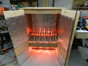 Warmed up kiln is ready for business