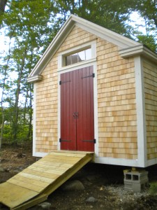View from the front of the barn. PT Access ramp installed.