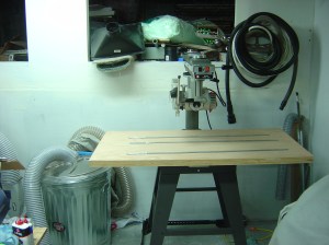 Restored unit with new Mr. SawDust table in pace