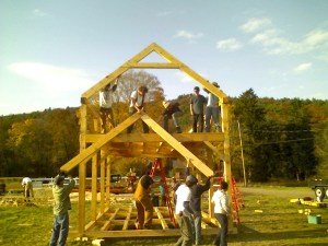 Installing the rafters