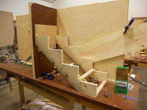 Rough stringers in place