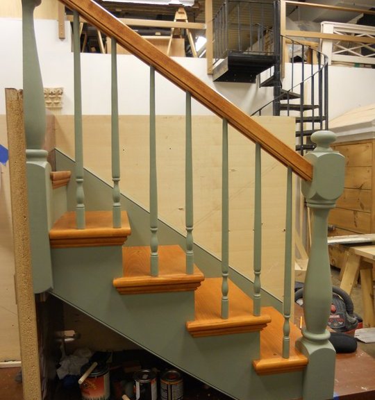 Completed staircase model