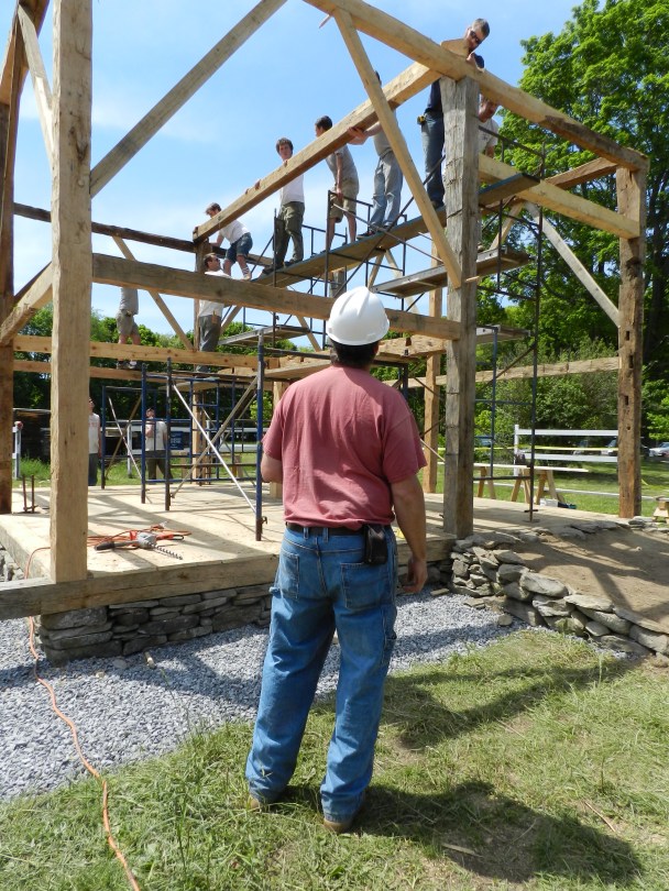 Rich overseeing construction