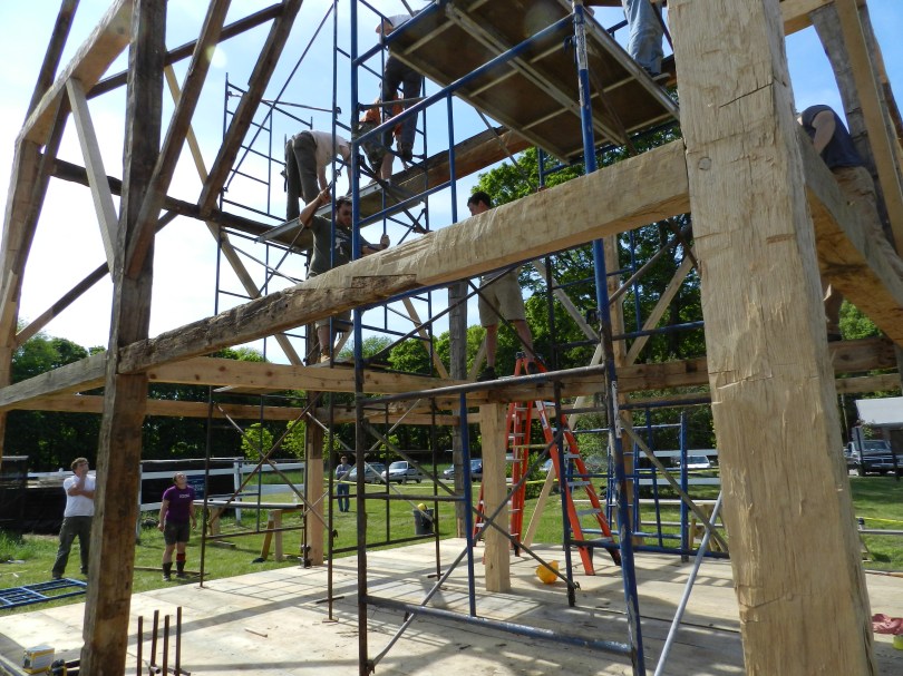 Working up on the staging