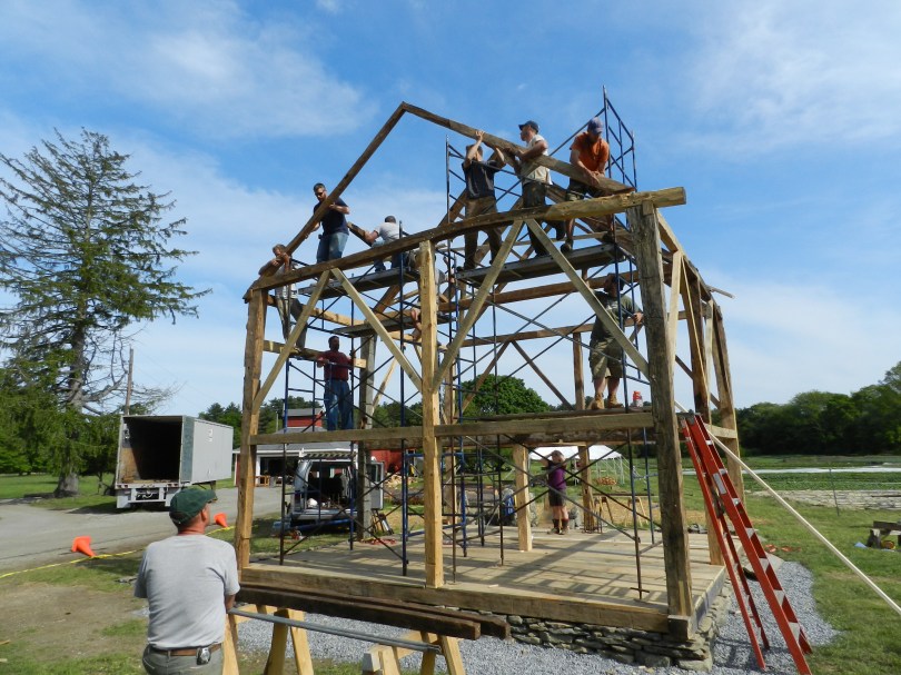 Final set up rafters going up