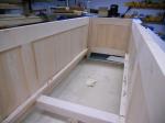 Inside of bench, about to install the bottom