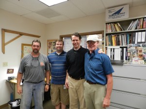 Rich Friberg, Bill Rainford, Brent Hull, Robert Adam (left to right)