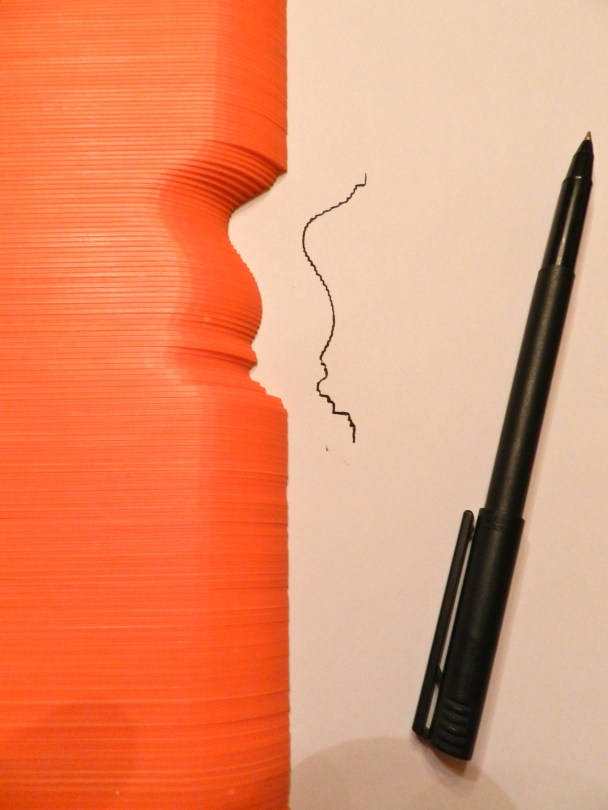 Transferring profile to paper