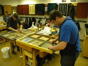 Sash restoration work