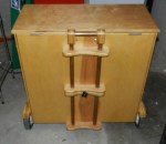 Rear view with handle retracted