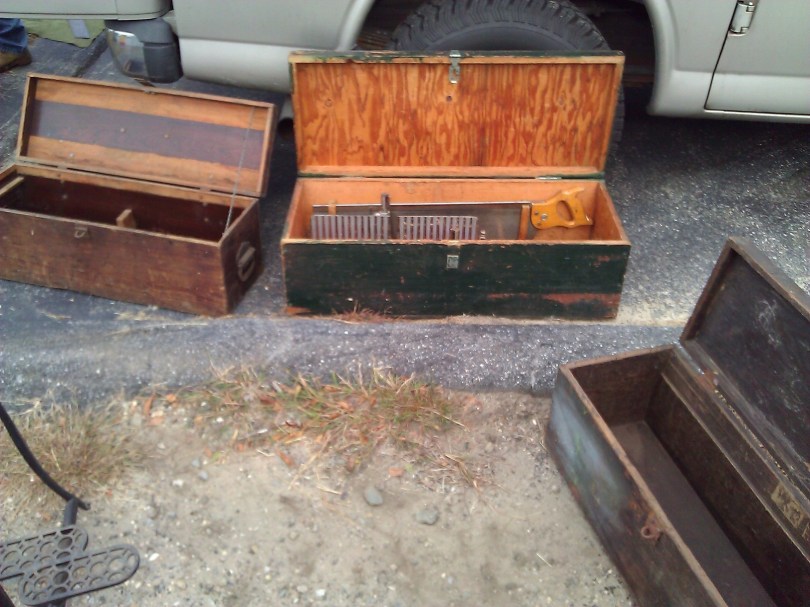 Some of the more pedestrian and modern tool chests -- I see some plywood