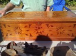 Tool Chest with Extensive Inlay Work and single Till inside