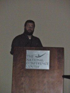 Bill Rainford (Me) talking about some work I did with NBSS at Brookwood Farm on Friday Night
