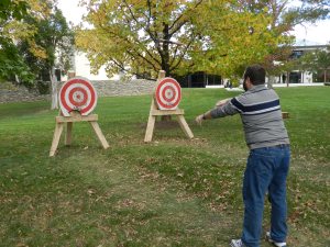 Bill Rainford (NBSS) Throwing an Axe