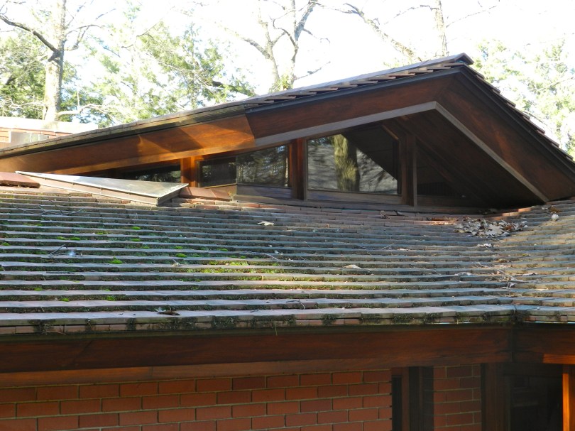 Triangular skylight in the master bath