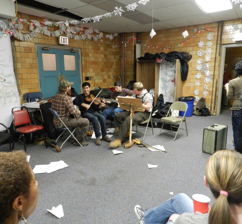 Band Playing at the NBSS Holiday Party