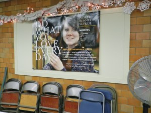 'Do What You Love Every Day' NBSS Ad campaign (In this poster is a friend named Nikki from Bookbinding)