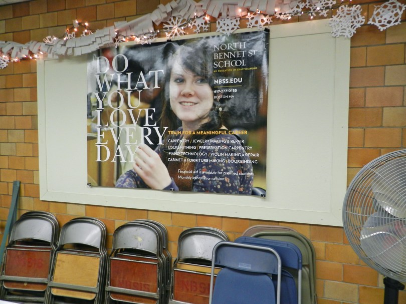 'Do What You Love Every Day' NBSS Ad campaign (In this poster is a friend named Nikki from Bookbinding)