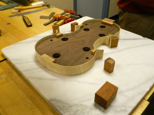 A Violin being constructed