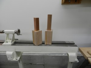 Blanks ready to be turned