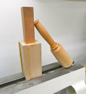 First Mallet Turned, Next to the blank