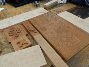 Chip and relief carving samples