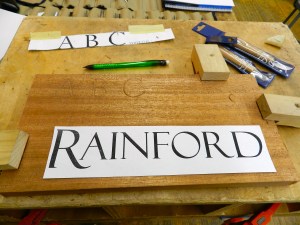 Laying out your letters