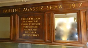 Carved and Gilded sign at NBSS