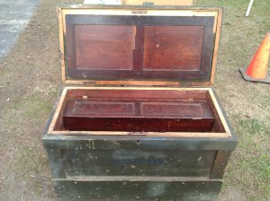 Saw till on lid closed. Lid back on tool tray in chest -- Nantucket Tool Chest