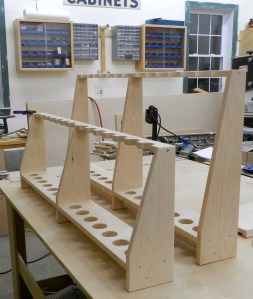 Completed racks awaiting finish