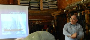 Lecture about the 17th century Shallop (boat), its use in early Plimoth, and the recreation of some of these vessels