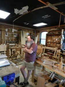 Peter Follansbee in his natural habitat -- the Joiner's shop