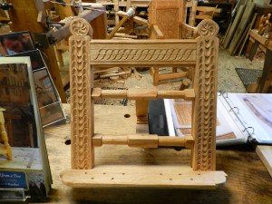 Carved Book-stand by Peter Follansbee