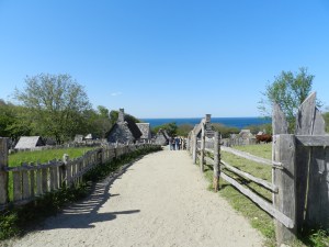 View of Plimoth Plantation from the Fort