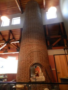 Working kiln inside of the Sandwich Glass Museum
