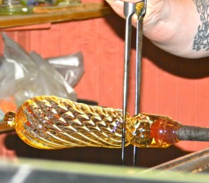 Glass blowing demonstration