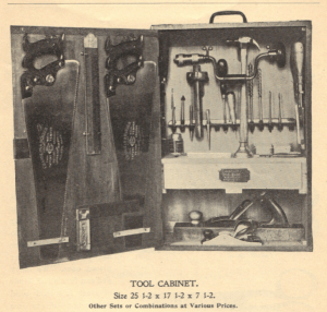 Sloyd Tool Cabinet Ad -- From Chandler and Barber