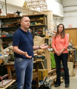 Brandon speaking to the class