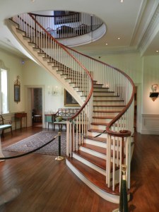 Floating staircase that was saved from destruction and installed at the museum