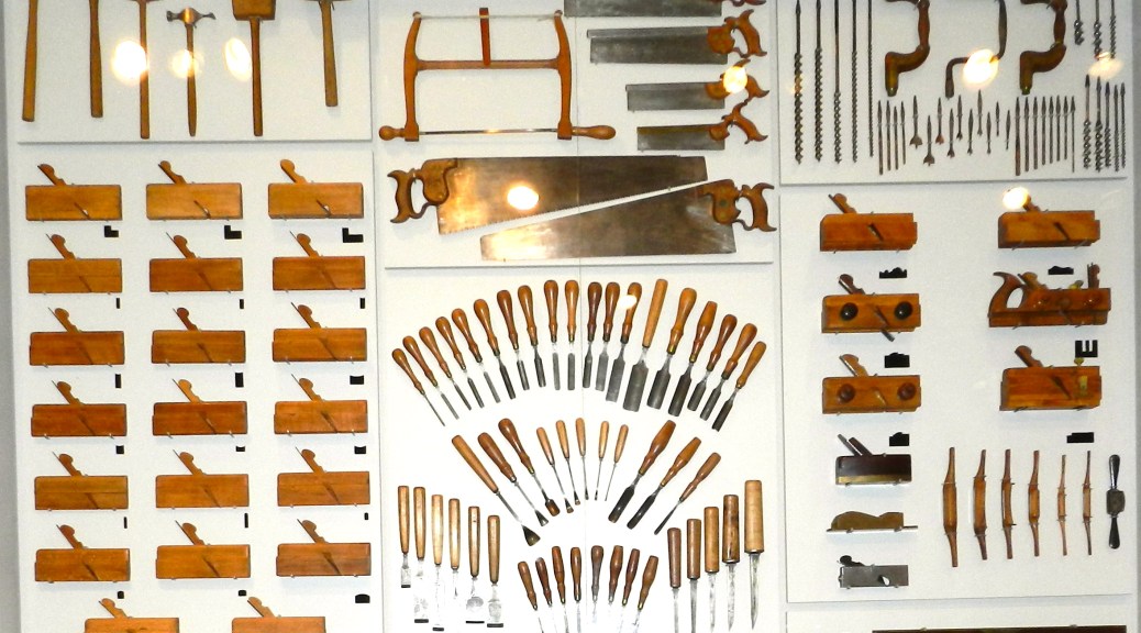 A sampling of the tools from inside the chest