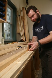 Setting in the details with a Snipe's Bill plane. (Photo courtesy of the Taunton Press)