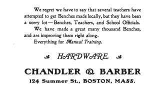 Buy the best -- buy a Larsson Bench from Chandler and Barber