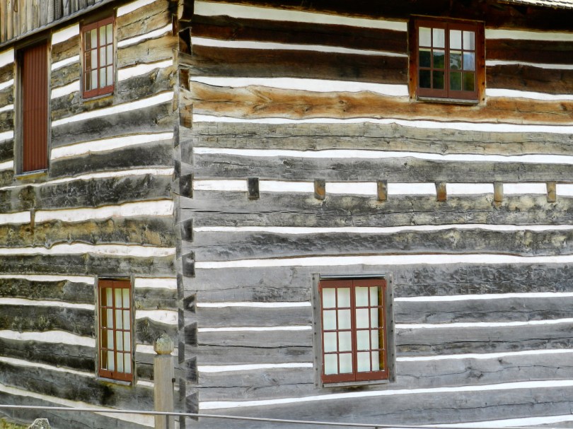 Detail view of the barn