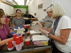 Making paint with Sara Chase