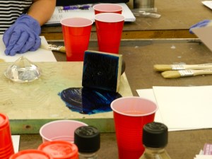 Mulling historic paint with Sara Chase