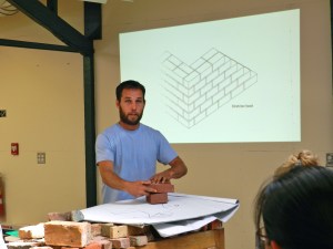 Matt Gillard teaching some basics of Masonry