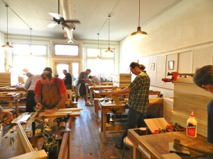 The class busy working on their Anarchist's Toolchest