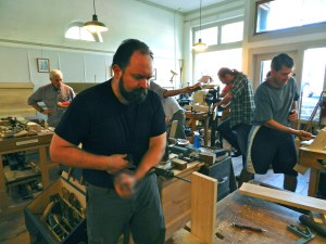 Drilling out a mortise