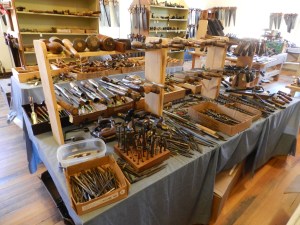 Chisels, mallets, auger bits etc. 